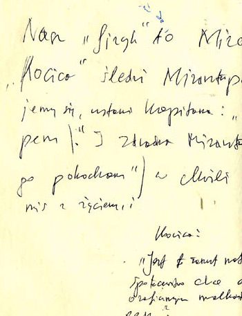 Christian Skrzyposzek, Handschrift